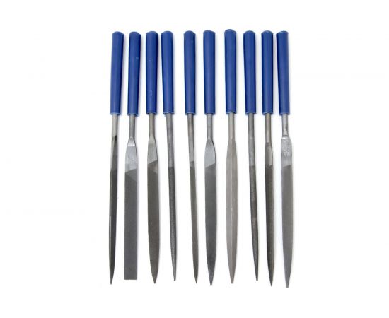 Набор надфилей № 1, 160х 70х4 мм, обрезиненные рукоятки 10 шт. чехол КОБАЛЬТ 790-120 