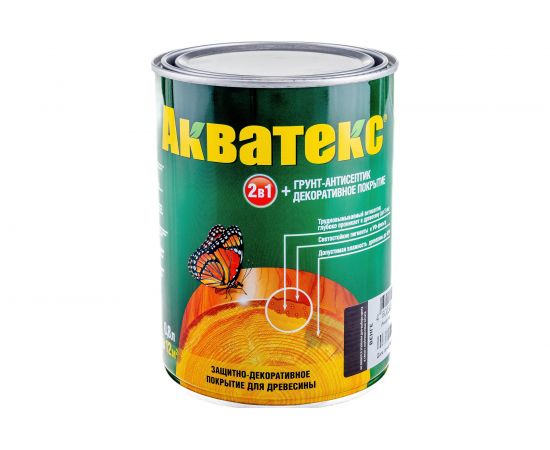 Защитно-декоративное покрытие для древесины Акватекс Венге 0.8 л 6 135084 