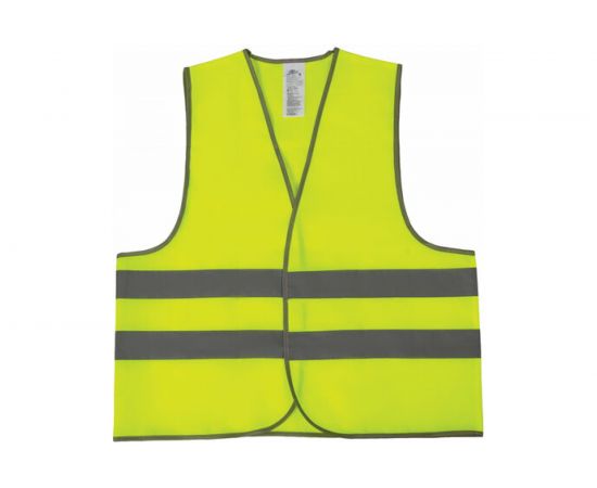 Сигнальный жилет ГРАНДМАСТЕР 2 светоотражающие полосы, лимонный, XL/52-54, эконом 610840 
