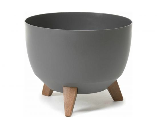 Кашпо на ножках LAMELA Sp.z o. ROMA 881 40х25 см, антрацит 062514 