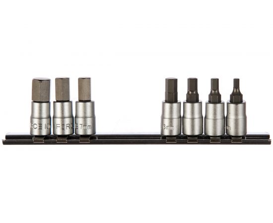 Набор головок-бит 1/4", 6 гранные, 7 шт. FORCE 2073 