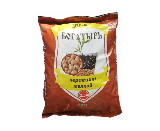 Дренаж Богатырь Керамзит мелкий 2.5 л 4680010311288 
