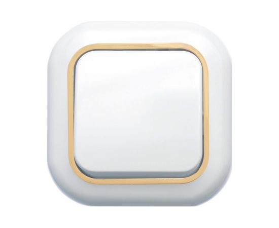 Выключатель Кунцево-Электро ВАЛЕНТИНА скрытой установки, одноклавишный С16-040 З 7644 