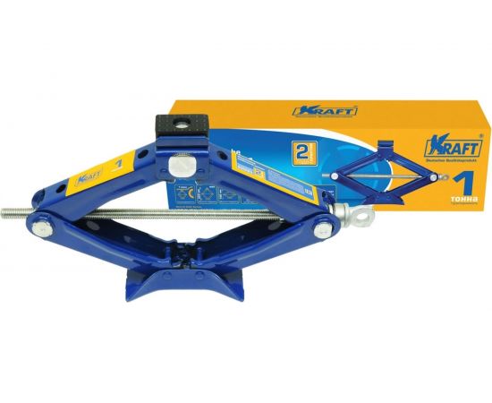 Ромбический домкрат KRAFT 1 т, min 100mm-max 350mm KT 800023 