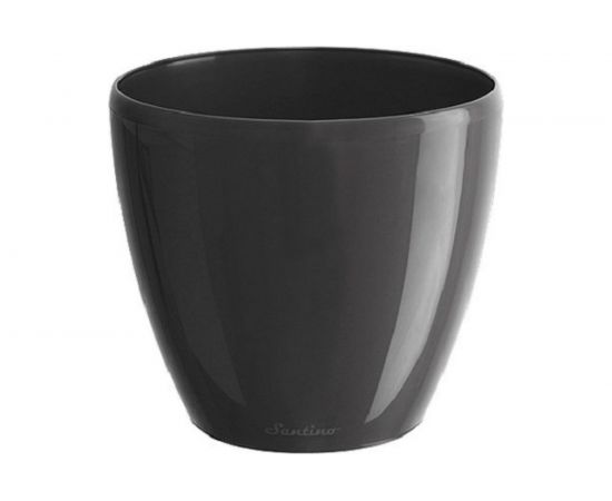 Горшок SANTINO ДЕКО ТВИН 4 л, 20х17.5 см, антрацит 051908 