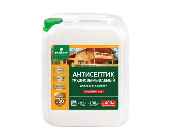 Антисептик EXTERIOR для наружных работ (концентрат) 5 л PROSEPT 002-5 