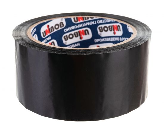 Упаковочная клейкая лента UNIBOB 600 черная 48 мм х 66 м 214935 