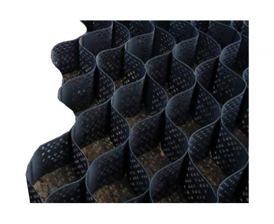 Георешетка объемная 20.05 (6480х2500х5 мм; 1.35 мм; черный) ГЕОКАРКАС 4673726848001 