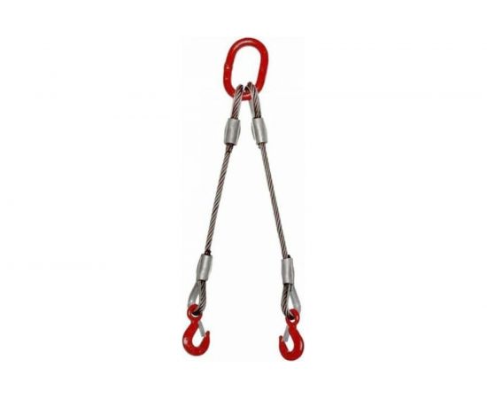 Двухветвевой канатный строп КантаПлюс опрессовка о2СК-1,6/1,0м 