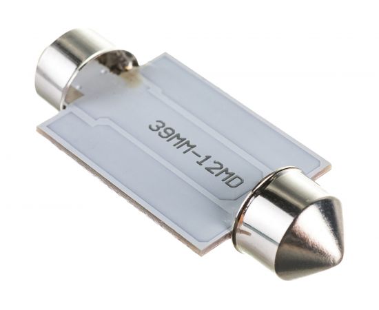 Автолампа диод SKYWAY T11 C5W 6W 1 COB диод 1-контурная 39мм белая S08201154 