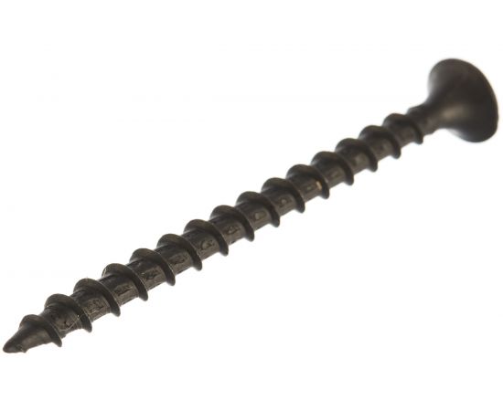 Саморез Качественный КРЕПЕЖ 3,5х51 потай, крупная резьба, оксид 1 кг 1000811 КЧ – изображение 2