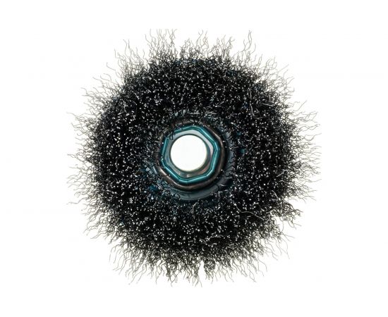 Щетка чашечная ПРОФЕССИОНАЛ (75 мм; М14; витая стальная проволока 0.3 мм) для УШМ ЗУБР 35261-075_z02 – изображение 3