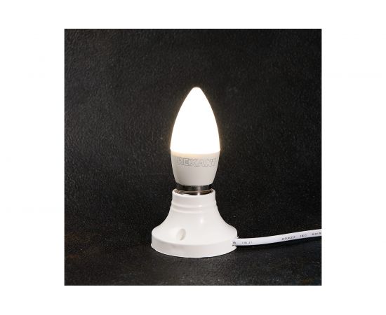 Светодиодная лампа REXANT Свеча 7,5Вт E27 713лм 4000K нейтральный свет 604-021 – изображение 3