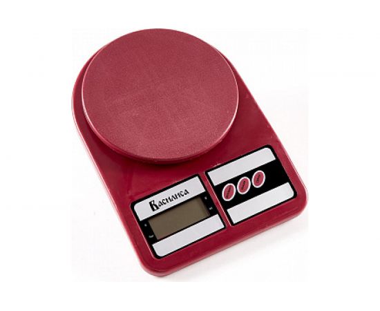 Настольные электронные весы ВАСИЛИСА ВА-012 бордовый : 5 кг, пластик / 0R-00006714 – изображение 3