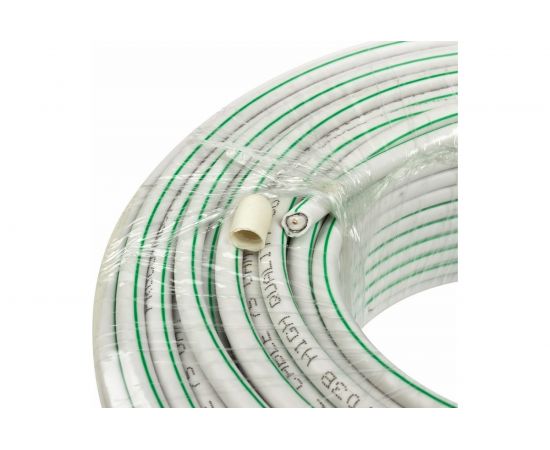 Коаксиальный кабель REXANT SAT 703B, 75 Ом, CCS/Al/Al, 75%, бухта 50 м, белый 01-2431-2-50 – изображение 4