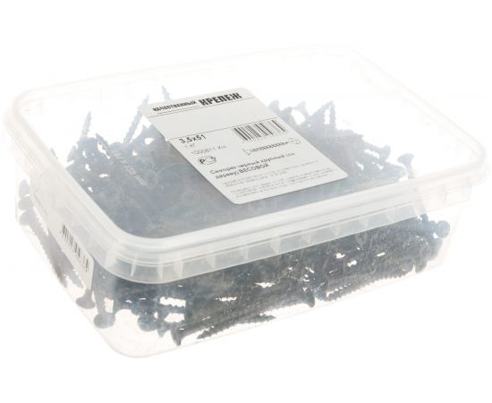 Саморез Качественный КРЕПЕЖ 3,5х51 потай, крупная резьба, оксид 1 кг 1000811 КЧ – изображение 4