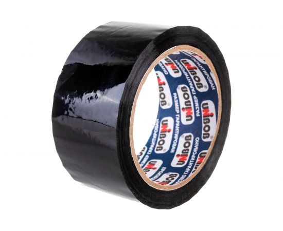 Упаковочная клейкая лента UNIBOB 600 черная 48 мм х 66 м 214935 – изображение 5