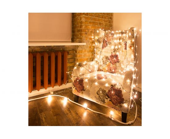 Светодиодная гирлянда NEON-NIGHT Сеть 8 реж 2х1.5м 288 LED на прозр проводе тёплый-белый 215-046 – изображение 6
