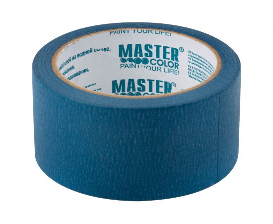 Малярная бумажная лента MASTER COLOR синяя, термостойкость до 100C, 48 мм х 25 м 30-6114 