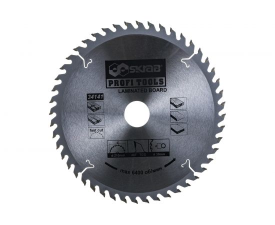 Диск пильный LAMINATED (210х30 мм; 48Т) SKRAB 34141 