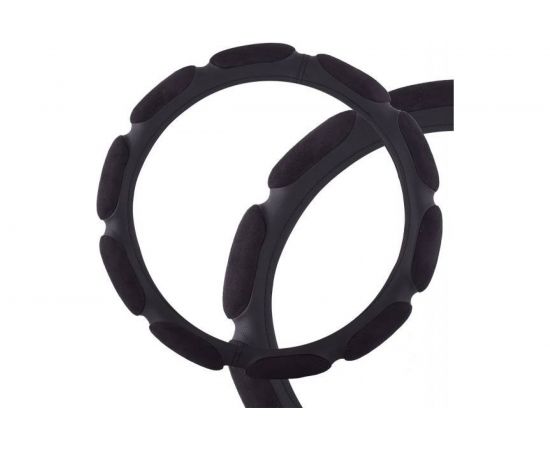 Оплетка SKYWAY Sponge classic 10 подушечек, M, черная, замша S01101039 