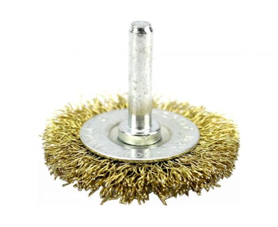 Щетка металлическая со шпилькой плоская 40 мм для дрели ON 20-02-140 