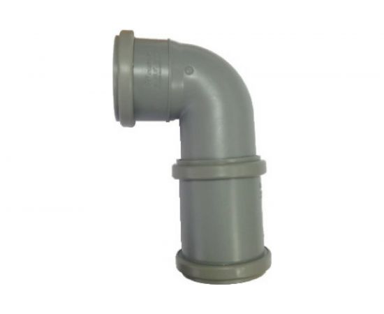 Уголок с муфтой Piteco серый УМ 