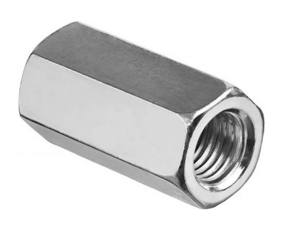 Соединительная гайка Метиз-Эксперт М10 оц DIN 6334 уп. 150 шт. 00-00012662 