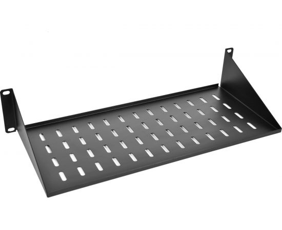 Полка ЦМО МС, консольная, 2U, для шкафов и стоек, цвет чёрный МС-40-9005 