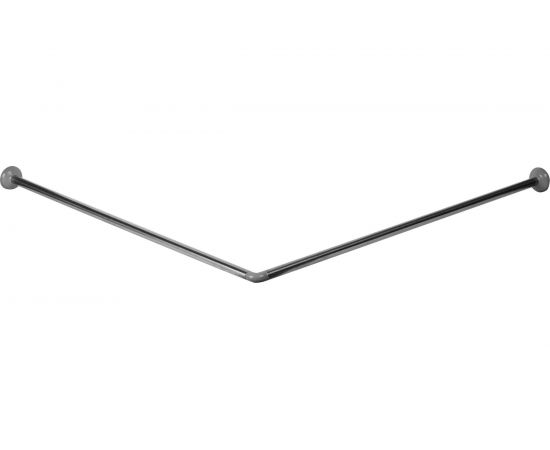 Карниз для ванной комнаты Vidage Г-образный, 90х90 см, цвет хром 1305012 