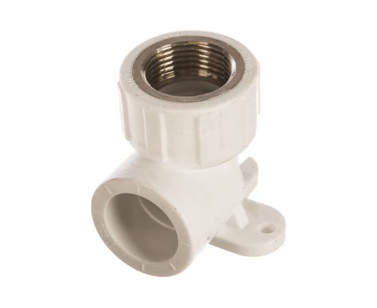 Угольник с внутренней резьбой Политэк с креплением ПП 25х3/4 9400082534 