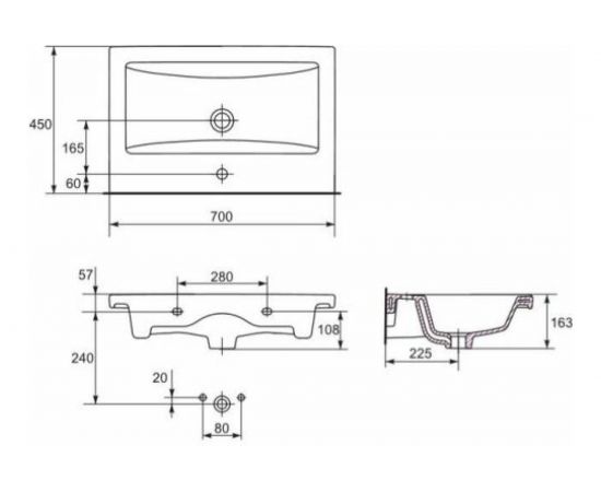Раковина Cersanit Como 70 S-UM-COM70/1-w – изображение 15