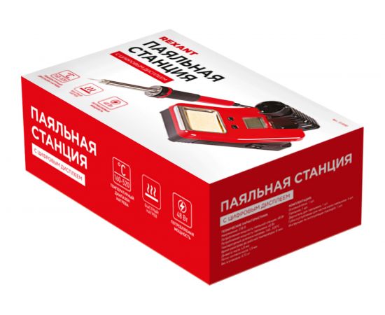 Паяльная станция с цифровым дисплеем 160-480С 220В 40Вт REXANT ZD-8906L 12-0150 – изображение 15