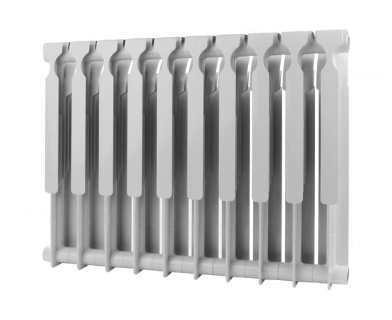 Биметаллический радиатор ROMMER Optima BM 500 10 секций RAL9016 89573 – изображение 2