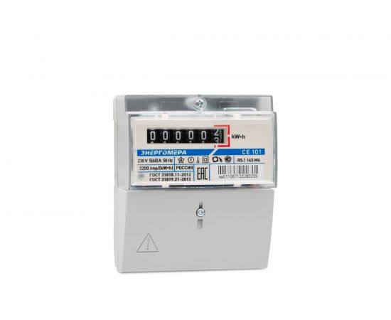 Счетчик электроэнергии Энергомера CE101 R5.1 145 M6 230В 5-60А 101001003011067 – изображение 2