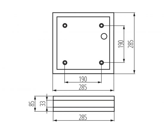 Герметичный потолочный светильник KANLUX JURBA DL-218L IP44 8981 – изображение 2