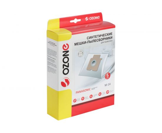 Мешки-пылесборники синтетические для пылесосов PANASONIC (5 шт.) OZONE M-14 – изображение 2