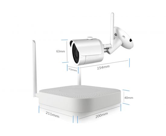 Беспроводной набор видеонаблюдения IVUE IVUE-W5004-1080-B4 – изображение 2