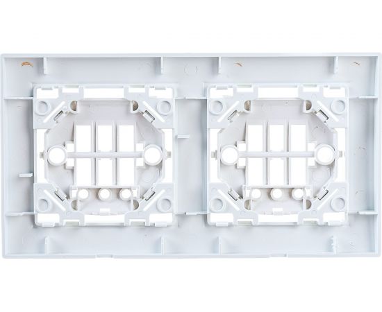 Горизонтальная рамка EKF Минск 2-местная белая Basic SQERM-G-302-10 – изображение 2