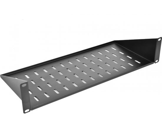 Полка ЦМО МС, консольная, 2U, для шкафов и стоек, цвет чёрный МС-40-9005 – изображение 2