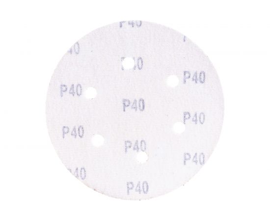 Круг шлифовальный на липкой основе (5шт; 150 мм; Р40) ПРАКТИКА 031-556 – изображение 2