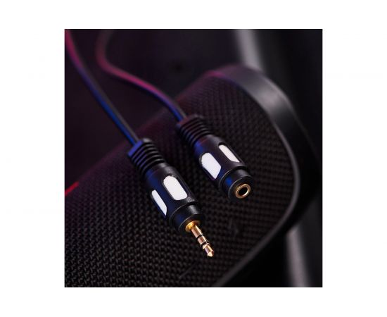 Шнур REXANT Стерео 3,5 мм гнездо - Стерео 3,5 мм штекер, длина 3 мeтра 17-4015 – изображение 2