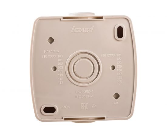 Розетка Lezard NATA с заземлением, керамика, кремовый 710-0300-122 – изображение 3
