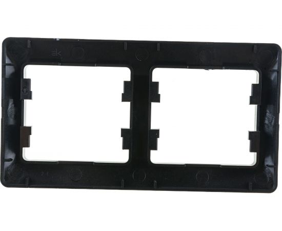 2-местная горизонтальная рамка Schneider Electric Glossa графит GSL001302 – изображение 3