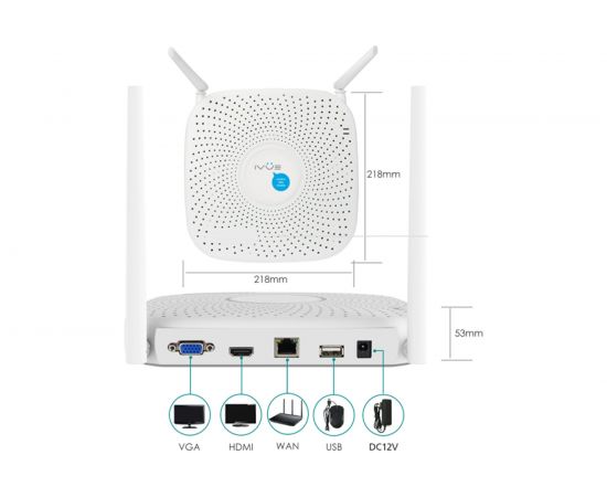 Беспроводной набор видеонаблюдения IVUE IVUE-W5004-1080-B4 – изображение 3