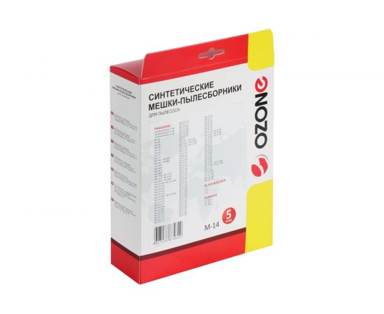 Мешки-пылесборники синтетические для пылесосов PANASONIC (5 шт.) OZONE M-14 – изображение 3