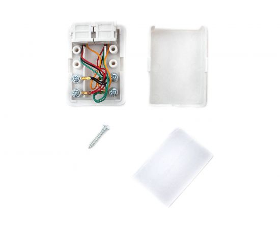 Внешняя телефонная розетка Cablexpert 6P4C 2 порта, белая TA-102 – изображение 3