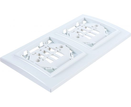 Горизонтальная рамка EKF Минск 2-местная белая Basic SQERM-G-302-10 – изображение 3