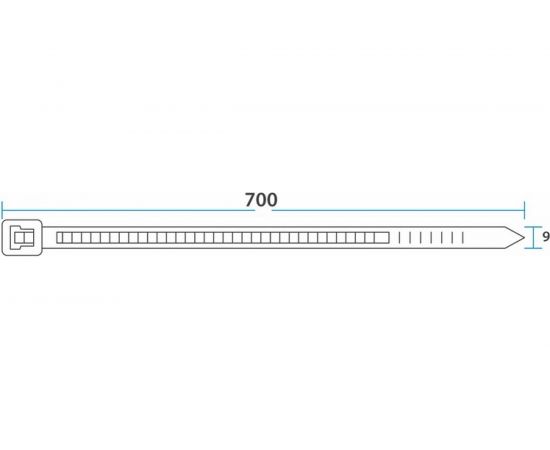 Хомут REXANT nylon 700x9 мм 100 шт черный 07-0701-9 – изображение 4