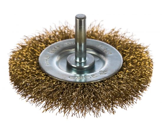 Щетка дисковая (75 мм; 0.3 мм; витая латунированная стальная проволока) для дрел�� ЗУБР 3520-075_z02 – изображение 5